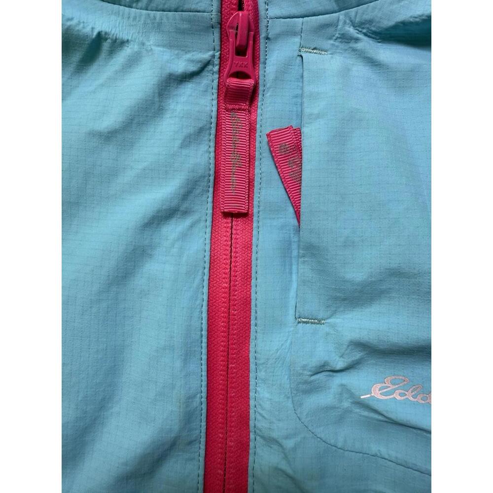 Eddie Bauer Kids Ski Jacket- Waterproof Insulated Coat light Blue w/navy/pink - Picture 4 of 9